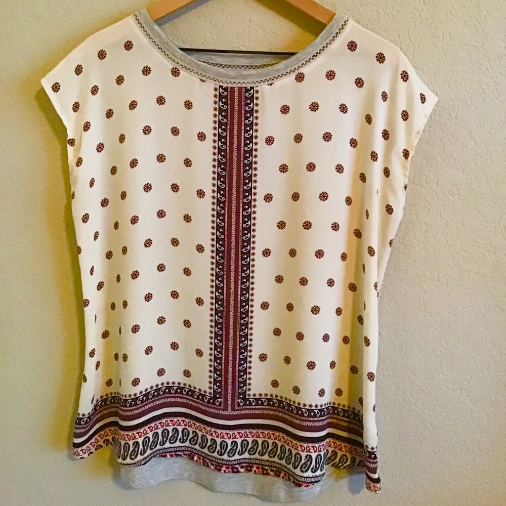 Maurices mixed media top